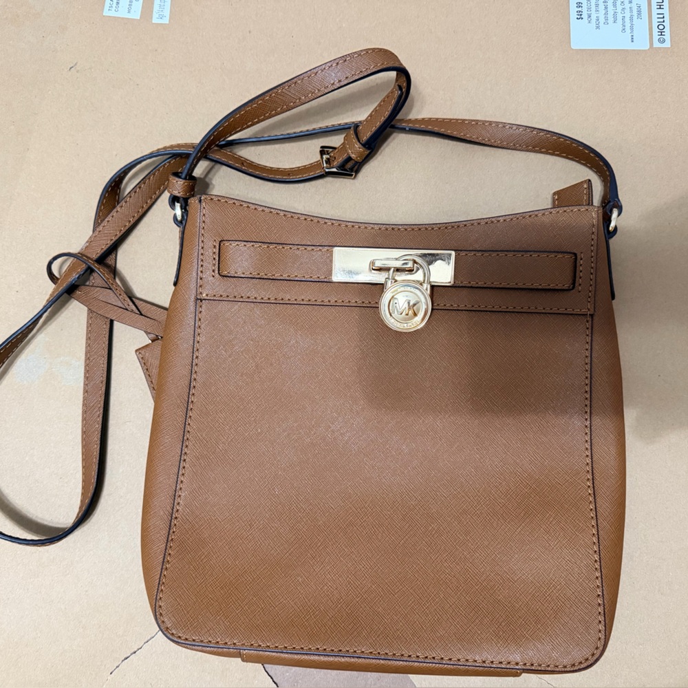 Michael Kors Tan Leather Crossbody Bag